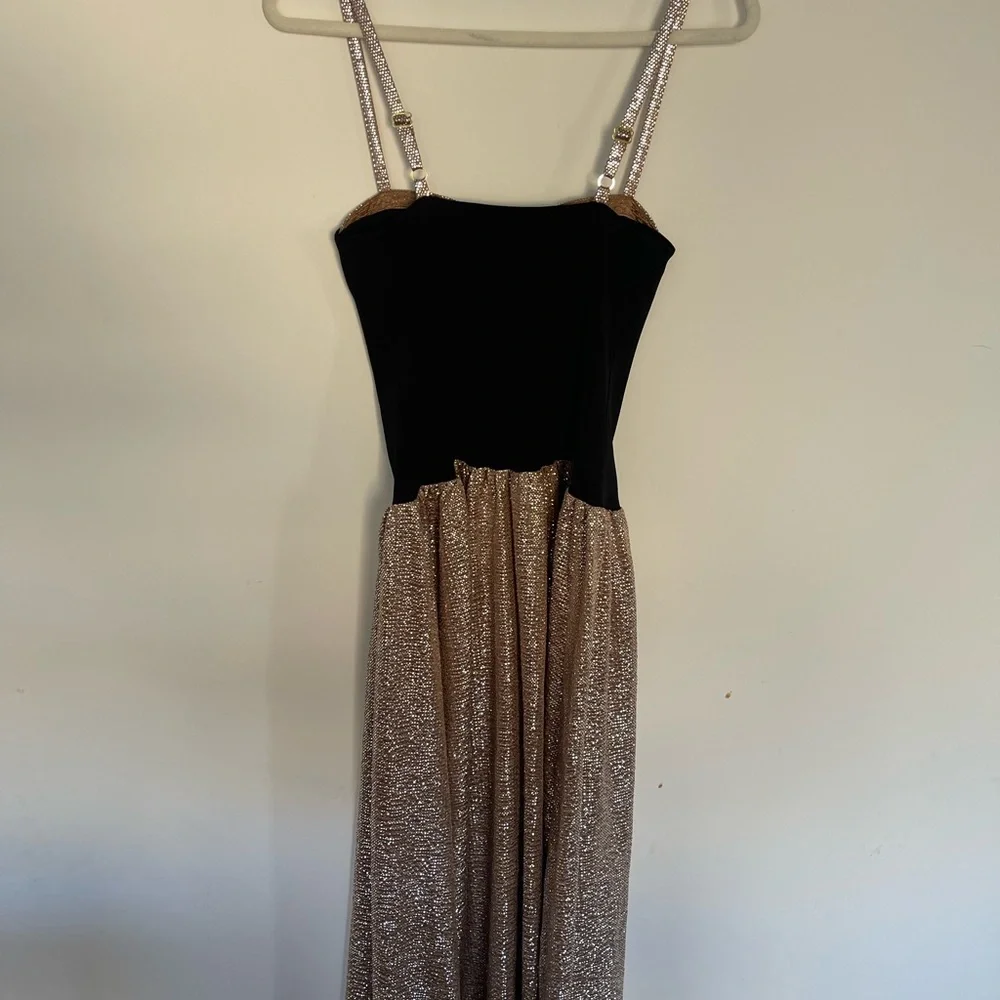 Show Me Your Mumu Hepburn Midi Dress size Small S Silver Confetti Black nwot - Picture 9 of 9